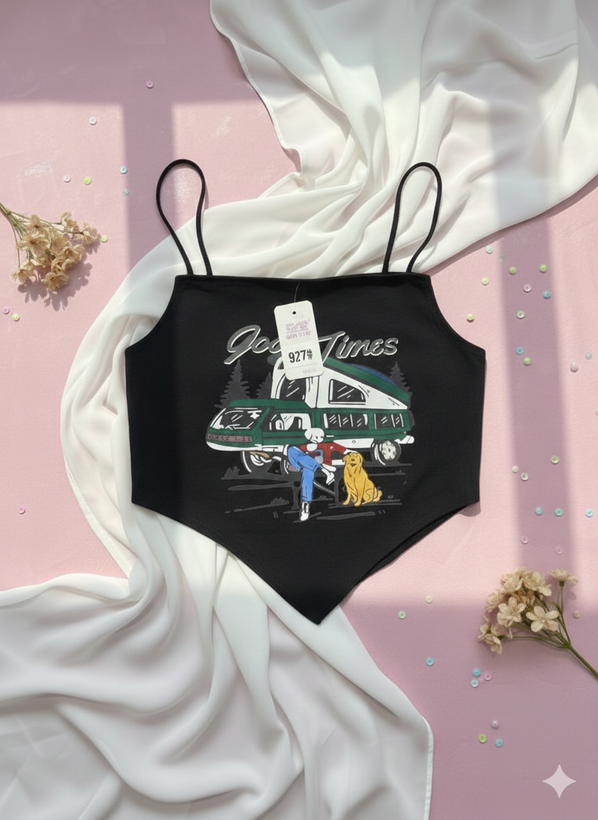 نیم تنه لیزری مشکی بند کشی