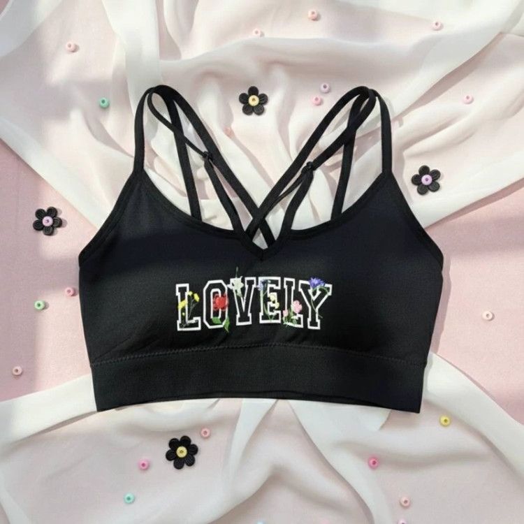 نیم تنه لاولی مشکی کاپ متحرک برند لیسا