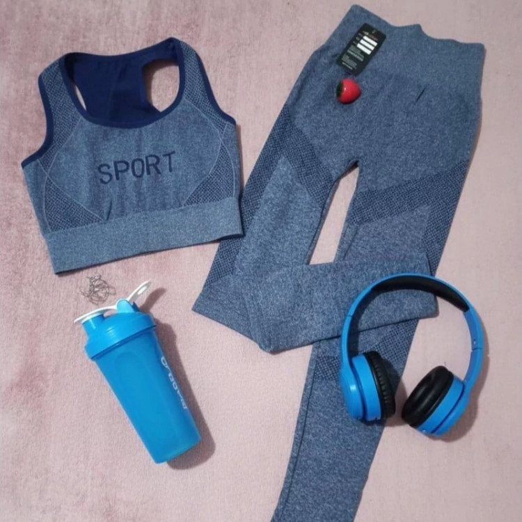 ست سورمه ای ورزشی نیم تنه و لگ دخترانه و زنانه