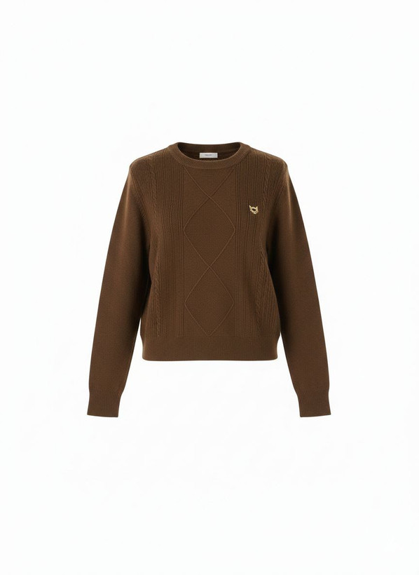 بافت گرم و وارداتی قهوه ای شکلاتی زنانه