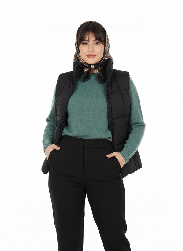 گپ بافت آبی آستین بلند