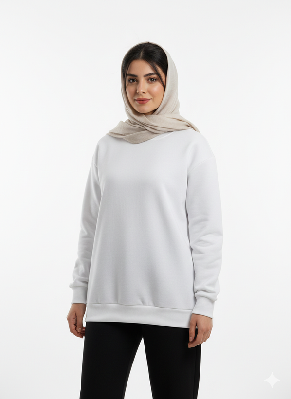 دورس زنانه سفید ساده