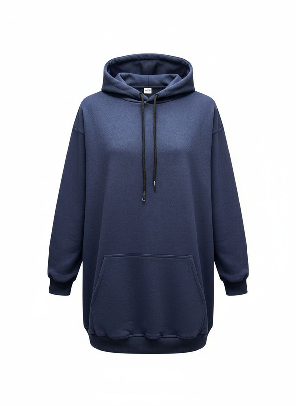 هودی بلند سورمه ای زنانه و مردانه داخل کرک