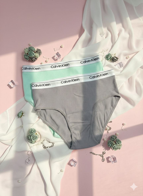 شورت طوسی و سبزآبی فاق بلند calin klein زنانه و دخترانه