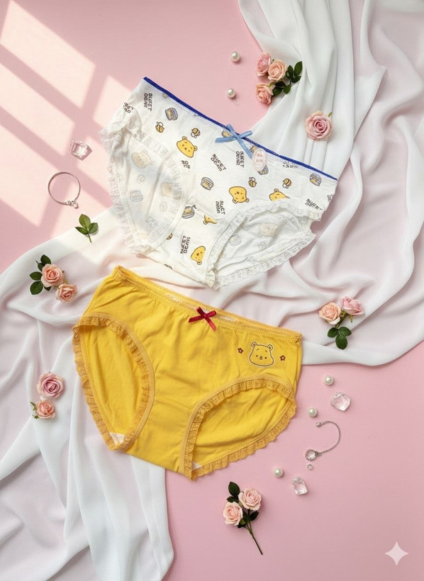 شورت عروسکی چینی لبه توری پاندا