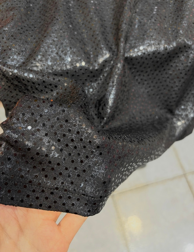 تاپ رکابی پولک مشکی مجلسی