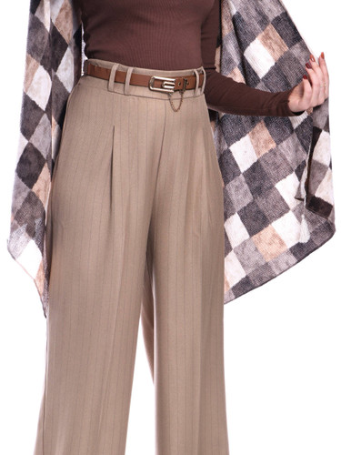 شلوار کرم مجلسی دیپلمات