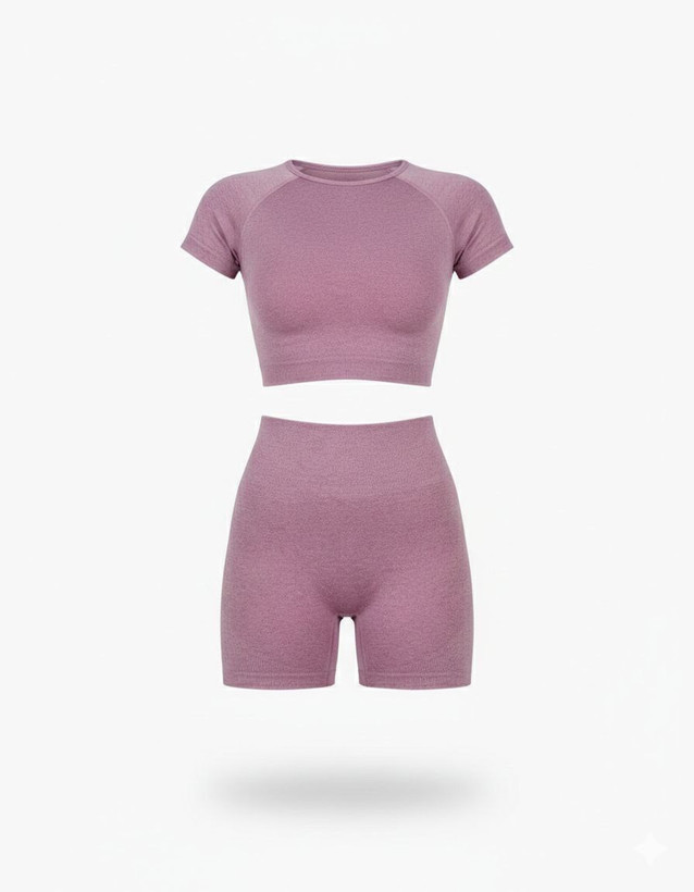 کراپ و شورتک وارداتی صورتی