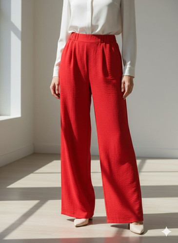 شلوار ابر و بادی قرمز