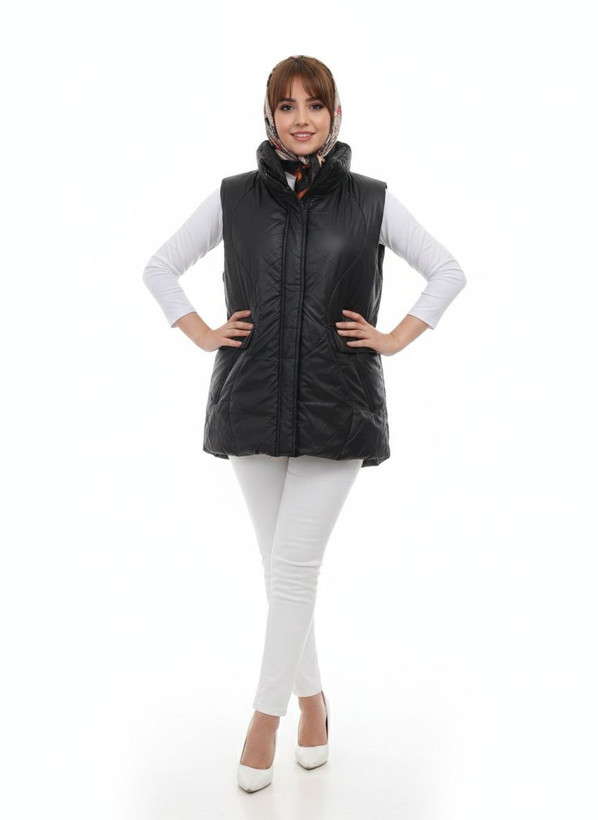 پافر مشکی مشمایی کوتاه