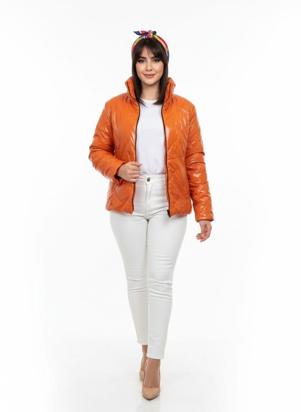 کاپشن ضدآب زنانه و مردانه جیب دار نارنجی