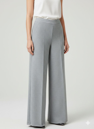 شلوار بافت حصیری بگ پشت کش دار