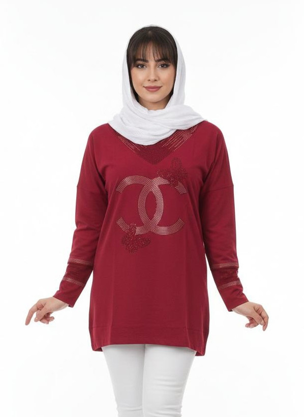 بلوز آستین بلند راحتی قواره بزرگ