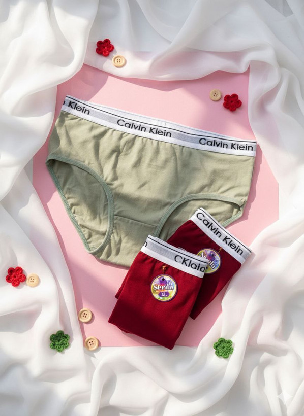 شورت نخ پنبه فاق بلند calvin klein