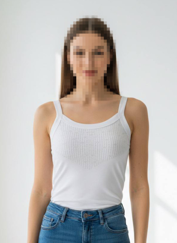 تاپ دوبنده نگین دار ویسکوز زنانه مناسب زیر کت