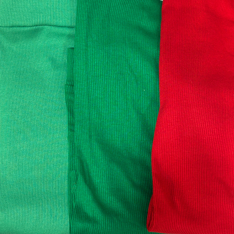 انواع لگ و شلوار کبریتی ویسکوز راحتی در رنگبندی سبز و قرمز