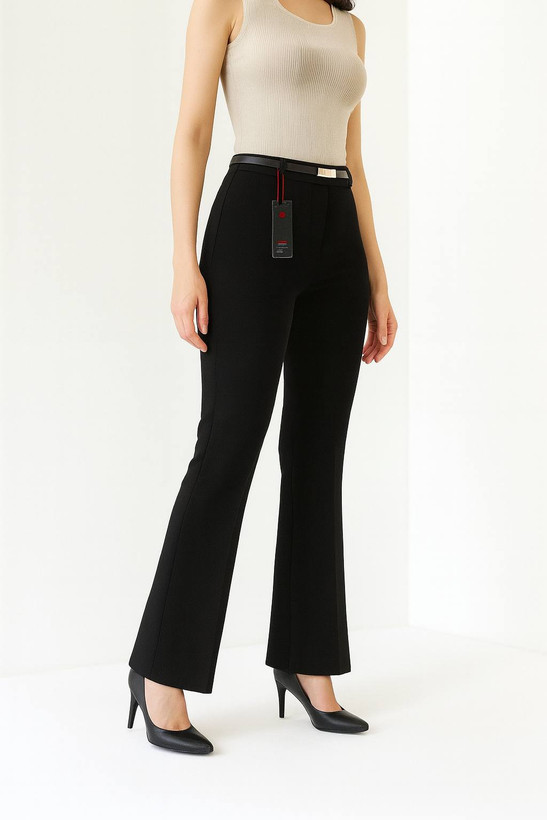 شلوار مشکی مازراتی زنانه مدل بوتکات