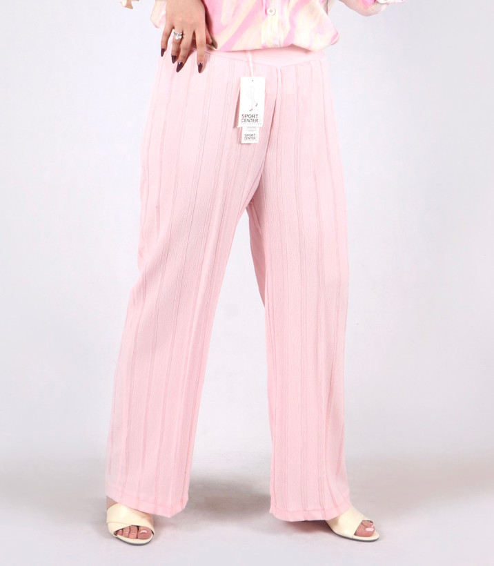 شلوار بگ صورتی روشن پاستیلی دخترونه