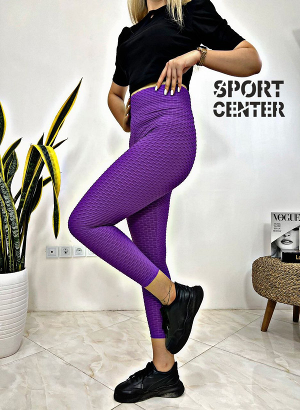 لباس ورزشی بنفش با کمر پهن