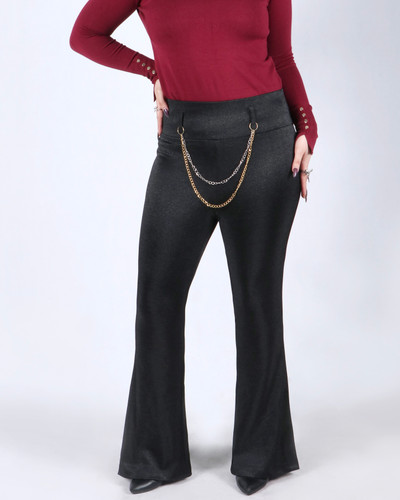 شلوار لمه شنی بوتکات مشکی