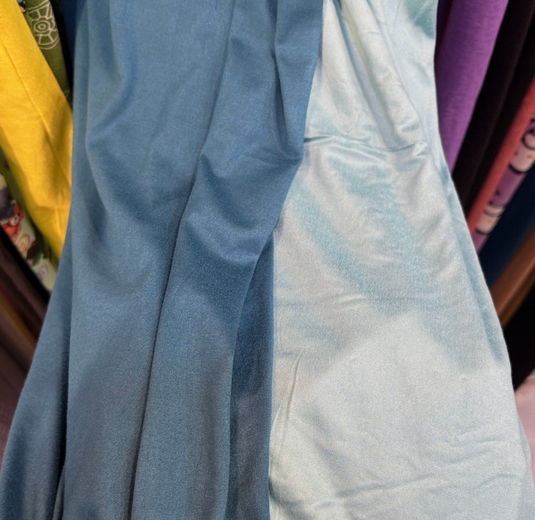 شلوار گیاهی آبی روشن و تیره خارجی