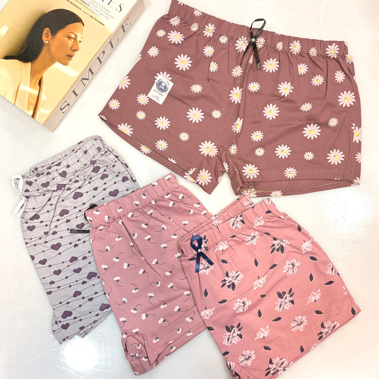 انواع شورتک های نخ پنبه طرح های فانتزی