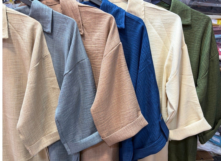 انواع شومیز مانتو های ساده رنگی