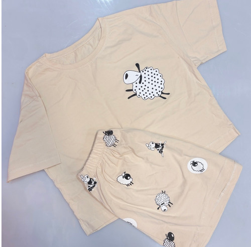 کراپ و شورتک چاپ دار فانتزی