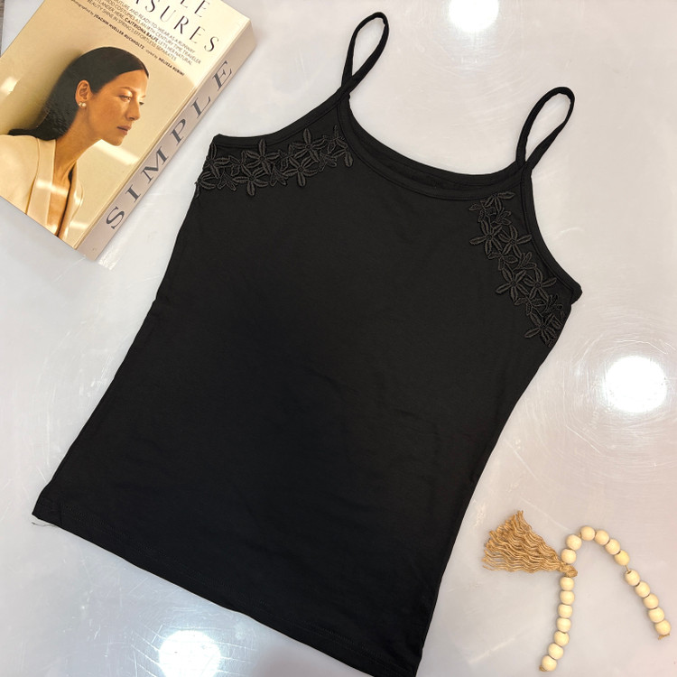 تاپ گیپور مشکی دو بنده ویسکوز