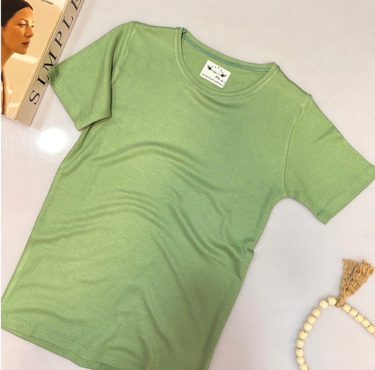 تیشرت کبریتی سبز زنانه و دخترانه