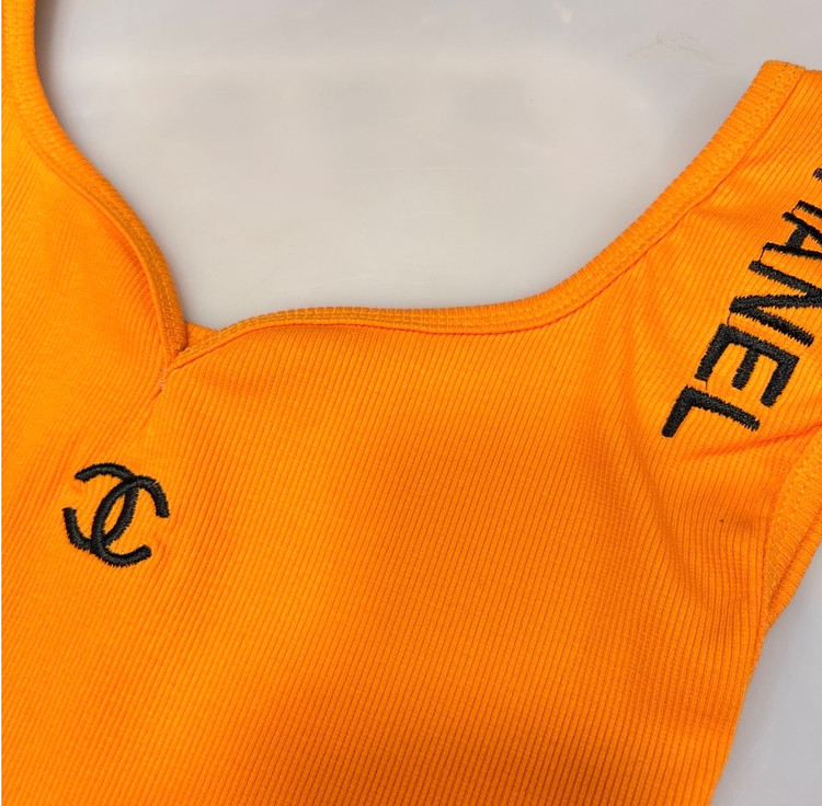 کراپ کبریتی نارنجی دخترانه حراجی