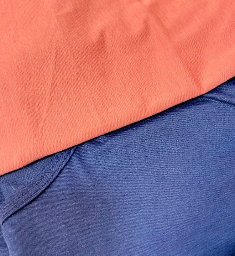 رکابی سورمه ای و گلبهی زنانه و پسرانه