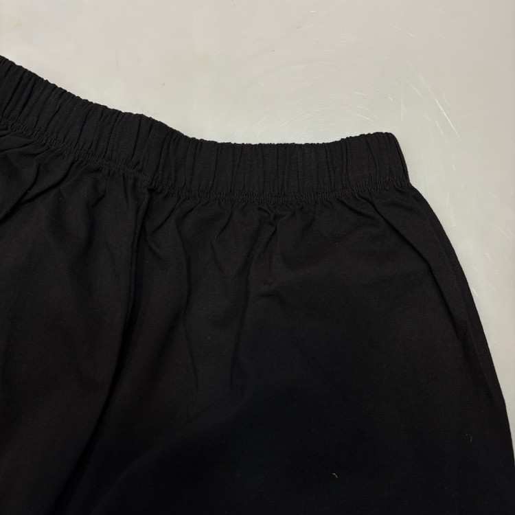 کش باریک شلوارک خانگی نخ پنبه مشکی