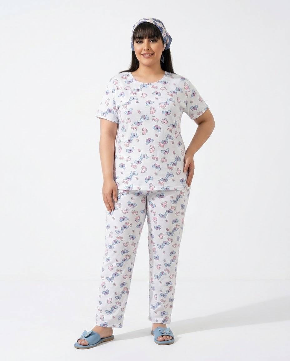 تیشرت و شلوارک پروانه برند H & M وارداتی قواره دار کد 196